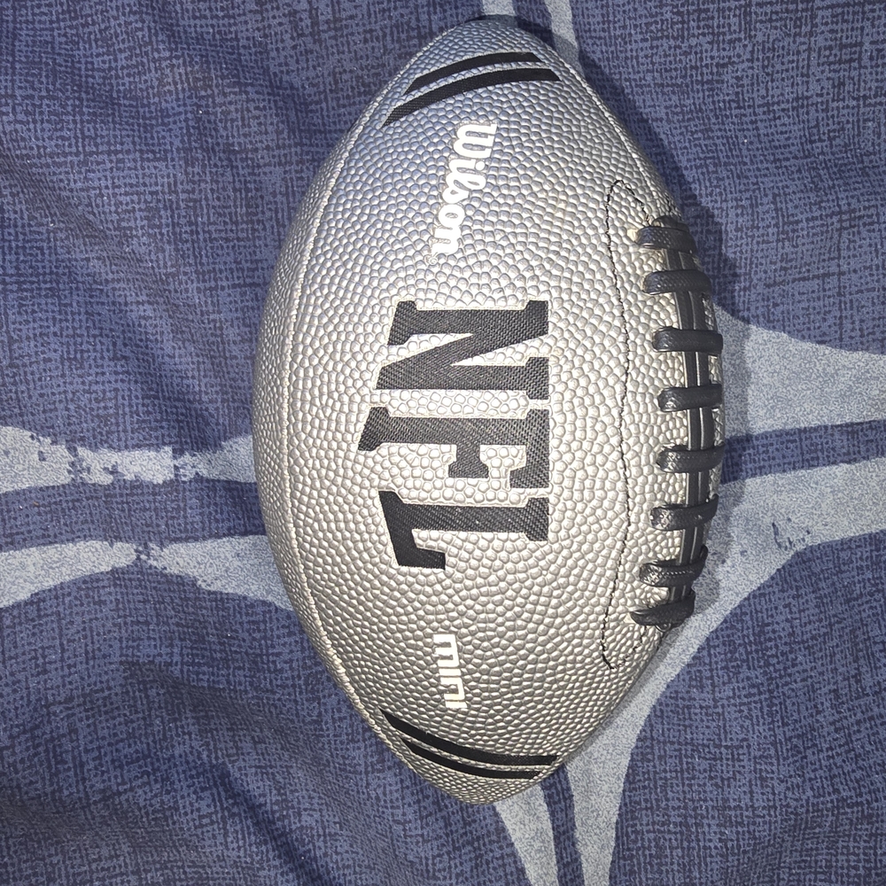 Wilson Metallic Silver Mini Football